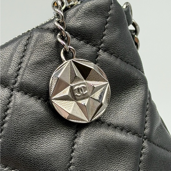 Chanel Mixed Metallic and lambskin double Pochette - Picture 12 of 13